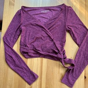 Outdoor voices CloudKnit long sleeve wrap size S